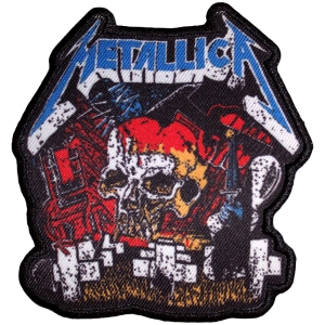 Metallica - Master Of Puppets Skull Printed Patch ryhmässä MERCHANDISE / Merch / Hårdrock @ Bengans Skivbutik AB (5581856)