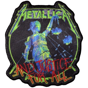 Metallica - And Justice For All Printed Patch ryhmässä MERCHANDISE / Kangasmerkki / Heavy Metal @ Bengans Skivbutik AB (5581857)