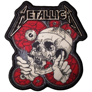 Metallica - The Shortest Straw Red Eyes Printed Patch ryhmässä MERCHANDISE / Merch / Hårdrock @ Bengans Skivbutik AB (5581858)