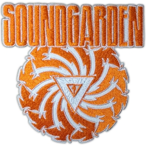 Soundgarden - Badmotorfinger Orange Wht Woven Patch ryhmässä MERCHANDISE / Merch / Pop-Rock @ Bengans Skivbutik AB (5581878)