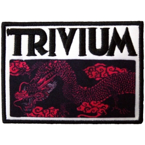 Trivium - Deadmen & Dragons Silhouette Printed Patch ryhmässä MERCHANDISE / Merch / Hårdrock @ Bengans Skivbutik AB (5581882)