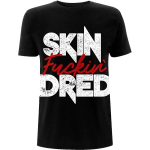 Skindred - Effin Red Uni Bl T-Shirt ryhmässä MERCHANDISE / T-paita / Hårdrock @ Bengans Skivbutik AB (5581923r)