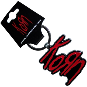 Korn - Red Logo Keychain ryhmässä MERCHANDISE / Merch / Hårdrock @ Bengans Skivbutik AB (5581925)