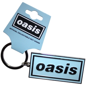 Oasis - Logo Sky Blue Keychain ryhmässä MERCHANDISE / Merch / Pop-Rock @ Bengans Skivbutik AB (5581927)