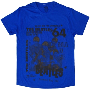 Beatles - Beatles 1964 Uni Blue T-Shirt ryhmässä MERCHANDISE / T-paita / Pop-Rock @ Bengans Skivbutik AB (5583008r)