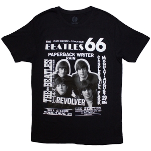 Beatles - 1966 Uni Bl T-Shirt ryhmässä MERCHANDISE / T-paita / Pop-Rock @ Bengans Skivbutik AB (5583011r)