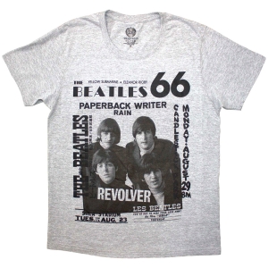 Beatles - 1966 Uni Grey T-Shirt ryhmässä MERCHANDISE / T-paita / Pop-Rock @ Bengans Skivbutik AB (5583012r)