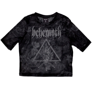 Behemoth - Furor Divinus Lady Bl Mesh Crop Top ryhmässä MERCHANDISE / T-paita / Heavy Metal @ Bengans Skivbutik AB (5583017r)