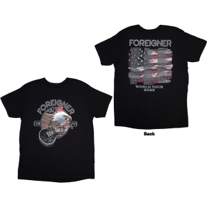 Foreigner - Eagle Uni Bl T-Shirt ryhmässä MERCHANDISE / T-paita / Pop-Rock @ Bengans Skivbutik AB (5583023r)