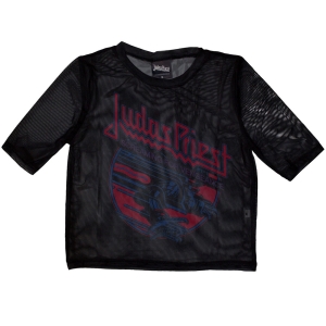 Judas Priest - Screaming For Vengeance Lady Bl Mesh Crop Top ryhmässä MERCHANDISE / T-paita / Hårdrock @ Bengans Skivbutik AB (5583032r)