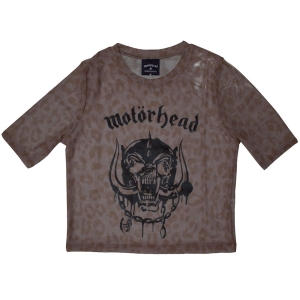 Motorhead - Warpig Lady Pink Mesh Crop Top ryhmässä MERCHANDISE / T-paita / Hårdrock @ Bengans Skivbutik AB (5583040r)