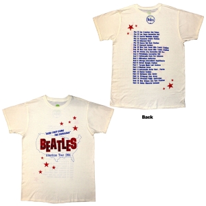 Beatles - American Tour 64 Uni Natrl T-Shirt ryhmässä MERCHANDISE / T-paita / Pop-Rock @ Bengans Skivbutik AB (5583334r)