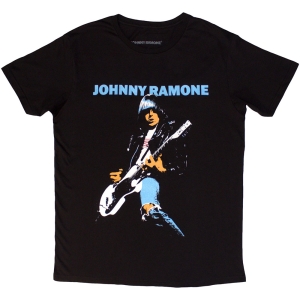 Johnny Ramone - Ripped Denim Uni Bl T-Shirt ryhmässä MERCHANDISE / T-paita / Nyheter / Punk @ Bengans Skivbutik AB (5583346r)