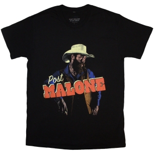 Post Malone - Cowboy Uni Bl T-Shirt ryhmässä MERCHANDISE / T-paita / Nyheter / RnB-Soul @ Bengans Skivbutik AB (5583349r)