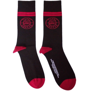 Tupac - Circle Logo Uni Bl Socks ryhmässä MERCHANDISE / Merch / Hip Hop-Rap @ Bengans Skivbutik AB (5583628)