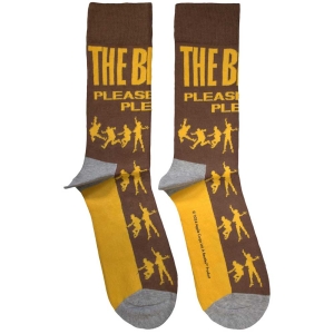 Beatles - Please Please Me Silhouettes Uni Brown Socks ryhmässä MERCHANDISE / Merch / Pop-Rock @ Bengans Skivbutik AB (5583641)