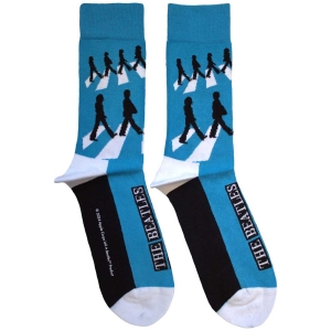 Beatles - Abbey Road Silhouettes Repeat Uni Blue Socks ryhmässä MERCHANDISE / / @ Bengans Skivbutik AB (5583650)
