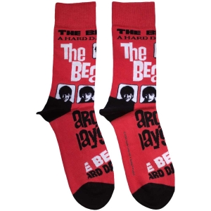 Beatles - A Hard Day's Night Uni Red Socks ryhmässä MERCHANDISE / Merch / Pop-Rock @ Bengans Skivbutik AB (5583657)