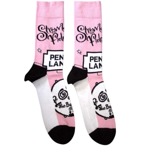 Beatles - Strawberry Fields/Penny Lane Uni Pink Socks ryhmässä MERCHANDISE / Merch / Pop-Rock @ Bengans Skivbutik AB (5583662)