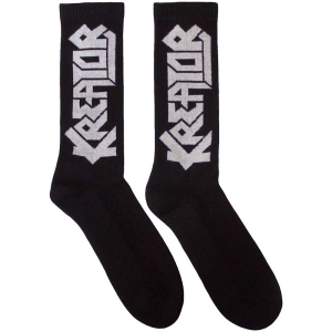 Kreator - Logo Uni Bl Socks ryhmässä MERCHANDISE / Merch / Hårdrock @ Bengans Skivbutik AB (5583679)