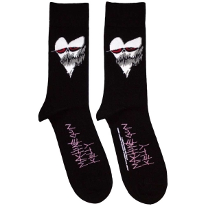 Machine Gun Kelly - Heart Face Uni Bl Socks ryhmässä MERCHANDISE / Merch / Hårdrock @ Bengans Skivbutik AB (5583680)