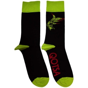 Queens Of The Stone Age - Green Hands Uni Bl Socks ryhmässä MERCHANDISE / Merch / Hårdrock @ Bengans Skivbutik AB (5583684)