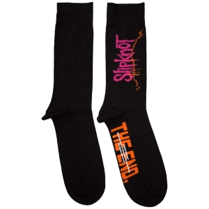 Slipknot - Tesf Uni Bl Socks ryhmässä MERCHANDISE / Merch / Hårdrock @ Bengans Skivbutik AB (5583687)