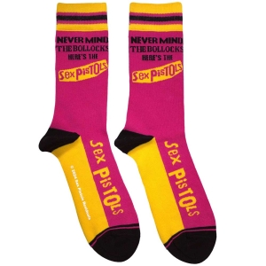 Sex Pistols - Nmtb Stripes Uni Pink Socks ryhmässä MERCHANDISE / Merch / Punk @ Bengans Skivbutik AB (5583690)