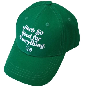 Bob Marley - Herb So Good Green Baseball Cap ryhmässä MERCHANDISE / Merch / Reggae @ Bengans Skivbutik AB (5583697)