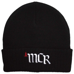 My Chemical Romance - Mcr Logo Bl Beanie Hat ryhmässä MERCHANDISE / Merch / Pop-Rock @ Bengans Skivbutik AB (5583708)