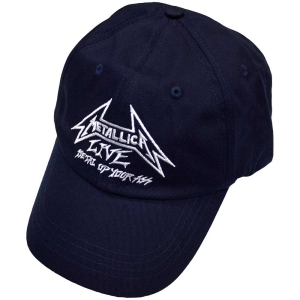 Metallica - Live Navy Baseball Cap ryhmässä MERCHANDISE / Merch / Hårdrock @ Bengans Skivbutik AB (5583710)