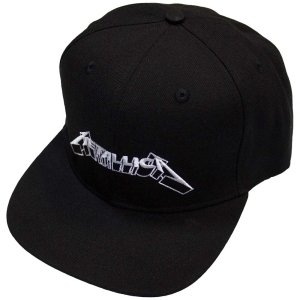 Metallica - 3D Logo Bl Snapback Cap ryhmässä MERCHANDISE / Merch / Hårdrock @ Bengans Skivbutik AB (5583712)