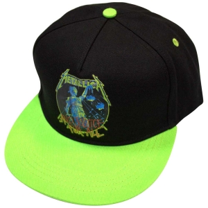 Metallica - And Justice For All Bl/Green Snapback Cap ryhmässä MERCHANDISE / Merch / Hårdrock @ Bengans Skivbutik AB (5583713)