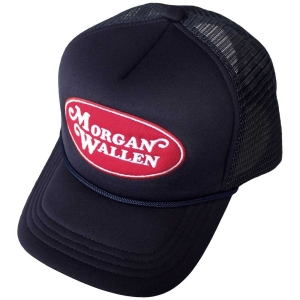 Morgan Wallen - Oval Logo Navy Mesh-Back Cap ryhmässä MERCHANDISE / Merch / Country @ Bengans Skivbutik AB (5583715)