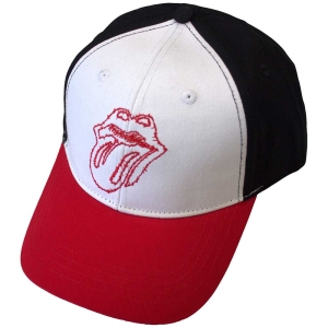 Rolling Stones - Classic Tongue Outline Red/Wht/Bl Baseball Cap ryhmässä MERCHANDISE / Merch / Pop-Rock @ Bengans Skivbutik AB (5583716)