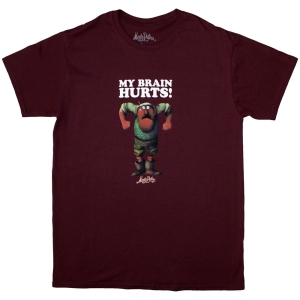 Monty Python - My Brain Hurts Uni Maroon T-Shirt ryhmässä MERCHANDISE / T-paita / Film-Musikal @ Bengans Skivbutik AB (5583728r)