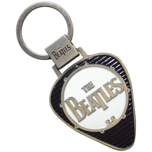 Beatles - Drum Logo Plectrum Keychain ryhmässä MERCHANDISE / Merch / Pop-Rock @ Bengans Skivbutik AB (5583879)