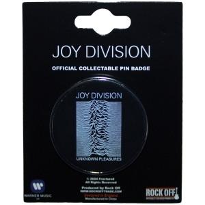 Joy Division - Unknown Pleasures Pin Badge ryhmässä MERCHANDISE / Merch / Pop-Rock @ Bengans Skivbutik AB (5583910)