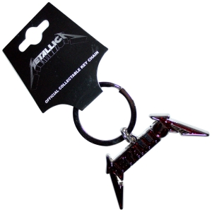 Metallica - Bright Red Logo Keychain ryhmässä MERCHANDISE / Merch / Hårdrock @ Bengans Skivbutik AB (5583923)