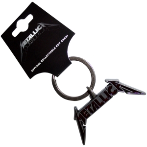 Metallica - Deep Red Logo Keychain ryhmässä MERCHANDISE / Merch / Hårdrock @ Bengans Skivbutik AB (5583924)