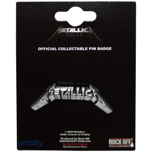 Metallica - 3D Logo Pin Badge ryhmässä MERCHANDISE / Merch / Hårdrock @ Bengans Skivbutik AB (5583929)