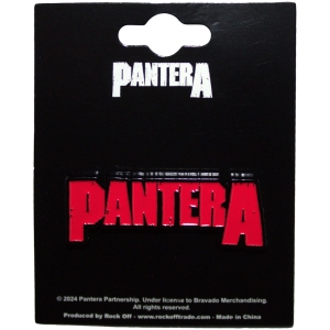 Pantera - Red Logo Pin Badge ryhmässä MERCHANDISE / Merch / Hårdrock @ Bengans Skivbutik AB (5583936)