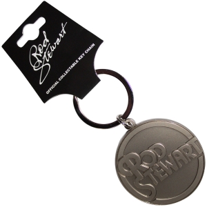 Rod Stewart - Stacked Logo Emblem Keychain ryhmässä MERCHANDISE / Merch / Pop-Rock @ Bengans Skivbutik AB (5583943)