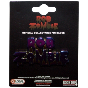 Rob Zombie - Multicoloured Logo Pin Badge ryhmässä MERCHANDISE / Merch / Hårdrock @ Bengans Skivbutik AB (5583954)