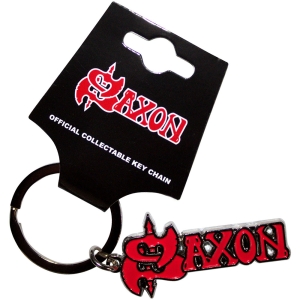 Saxon - Red Logo Keychain ryhmässä MERCHANDISE / Merch / Hårdrock @ Bengans Skivbutik AB (5583955)