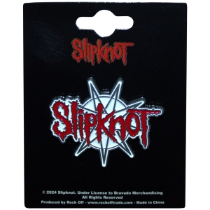 Slipknot - 9-Point Star Logo Pin Badge ryhmässä MERCHANDISE / Merch / Hårdrock @ Bengans Skivbutik AB (5583959)