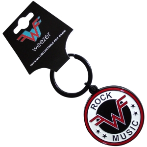 Weezer - Rock Music Emblem Keychain ryhmässä MERCHANDISE / Merch / Pop-Rock @ Bengans Skivbutik AB (5583962)