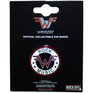 Weezer - Rock Music Emblem Pin Badge ryhmässä MERCHANDISE / Merch / Pop-Rock @ Bengans Skivbutik AB (5583963)