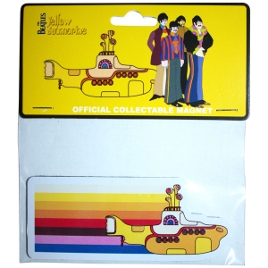 Beatles - Yellow Submarine Coloured Stripes Embossed Magnet ryhmässä MERCHANDISE / Merch / Pop-Rock @ Bengans Skivbutik AB (5583966)