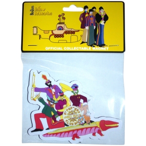 Beatles - Yellow Submarine Band On Croc Embossed Magnet ryhmässä MERCHANDISE / Merch / Pop-Rock @ Bengans Skivbutik AB (5583967)